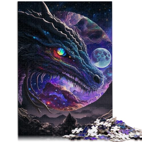 1000-teiliges Puzzle für Erwachsene Spiel „Brave Dragon“ Spielzeug 26 x 38 cm anspruchsvolles Spiel und Familienspiel für Teenager ab 14 Jahren von DLBHSG
