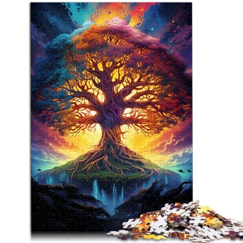 1000-teiliges Puzzle für Erwachsene Sternenhimmel Baum Quizspiel 50 x 75 cm Stressabbau Urlaub zu Hause Zeitvertreib für Kinder ab 14 Jahren von DLBHSG