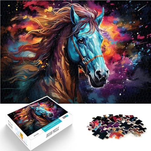 1000-teiliges Puzzle für Erwachsene Sternenhimmel Pferd Lernspielzeug 26 x 38 cm fördert die Liebe zwischen Paaren für Teenager ab 14 Jahren 1000-teiliges Puzzle für Erwachsene Sternenhimmel Pferd Lernspielzeug 26 x 38 cm fördert die Liebe zwischen Paaren für Teenager ab 14 Jahren von DLBHSG