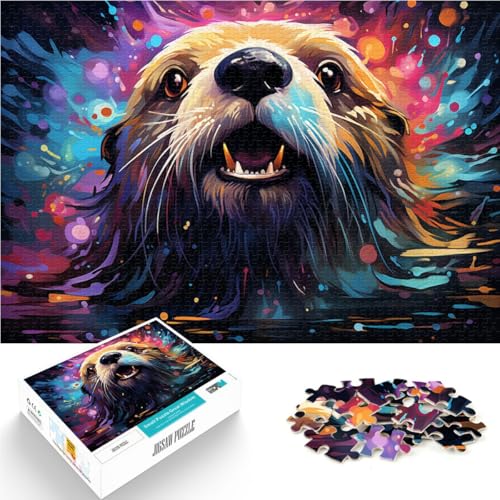 1000-teiliges Puzzle für Erwachsene Sternenotter-Quizspiel 50 x 75 cm Wanddekoration einzigartige Geburtstags Teenager ab 14 Jahren von DLBHSG