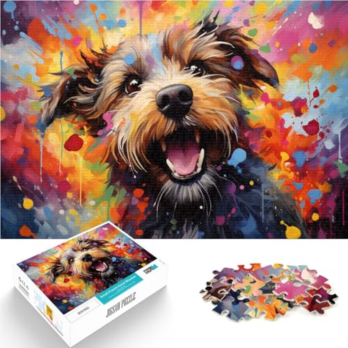 1000-teiliges Puzzle für Erwachsene Terrier Lernspiele für Zuhause DIY-Spielzeug 26 x 38 cm Lernspiel für Geburtstag Weihnachten für Teenager ab 14 Jahren 1000-teiliges Puzzle für Erwachsene Terrier Lernspiele für Zuhause DIY-Spielzeug 26 x 38 cm Lernspiel für Geburtstag Weihnachten für Teenager ab 14 Jahren von DLBHSG
