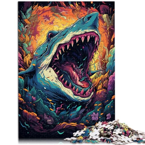 1000-teiliges Puzzle für Erwachsene Tier-Puzzle mit Haimotiv Lernpuzzle 26 x 38 cm Geburtstagsgeschenk Geschenke Wandkunst 1000-teiliges Puzzle für Erwachsene Tier-Puzzle mit Haimotiv Lernpuzzle 26 x 38 cm Geburtstagsgeschenk Geschenke Wandkunst von DLBHSG