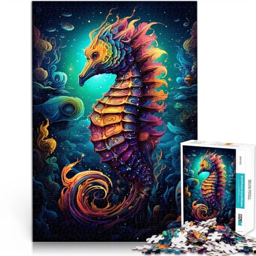 1000-teiliges Puzzle für Erwachsene Tier-Seepferdchen-Puzzle praktisches Spiel 50 x 75 cm Künstlersammlung bildende Kunst für Teenager ab 14 Jahren 1000-teiliges Puzzle für Erwachsene Tier-Seepferdchen-Puzzle praktisches Spiel 50 x 75 cm Künstlersammlung bildende Kunst für Teenager ab 14 Jahren von DLBHSG