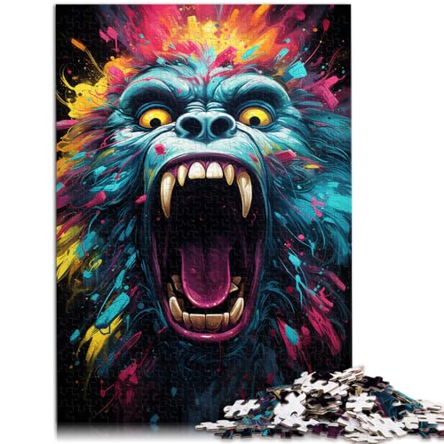 1000-teiliges Puzzle für Erwachsene Tieraffe Denkspiel 50 x 75 cm ganze Familie für Teenager ab 14 Jahren von DLBHSG
