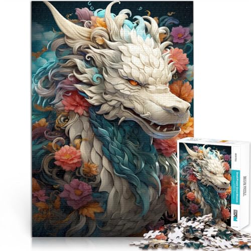 1000-teiliges Puzzle für Erwachsene Tierdrache Lernspielzeug 26 x 38 cm einzigartige Heimdekoration und Geschenke für Kinder ab 14 Jahren von DLBHSG