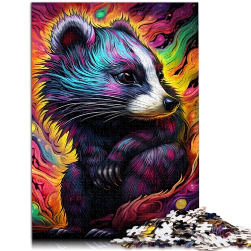 1000-teiliges Puzzle für Erwachsene Tiere Honigdachs Spielzeug Denkspiel 50 x 75 cm geeignet als Schreibtischdekoration für Teenager ab 14 Jahren von DLBHSG