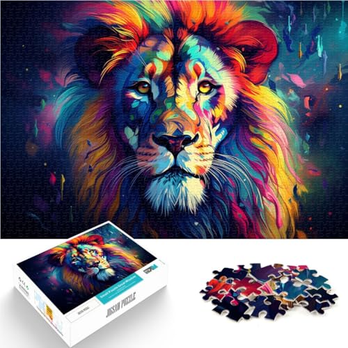 1000-teiliges Puzzle für Erwachsene Tierlöwe Lernspielzeug 26 x 38 cm tolles Geschenk für die ganze Familie für Teenager ab 14 Jahren 1000-teiliges Puzzle für Erwachsene Tierlöwe Lernspielzeug 26 x 38 cm tolles Geschenk für die ganze Familie für Teenager ab 14 Jahren von DLBHSG