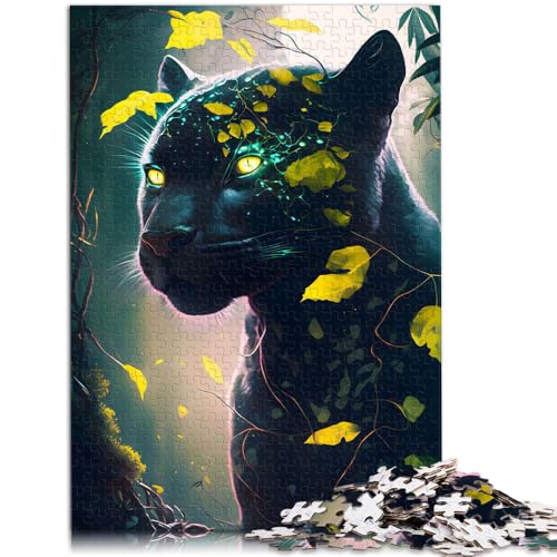 1000-teiliges Puzzle für Erwachsene Tierpuzzle „Schwarzer Panther“ 50 x 75 cm einzigartiges Geburtstags- und Geschenk für Teenager ab 14 Jahren 1000-teiliges Puzzle für Erwachsene Tierpuzzle „Schwarzer Panther“ 50 x 75 cm einzigartiges Geburtstags- und Geschenk für Teenager ab 14 Jahren von DLBHSG