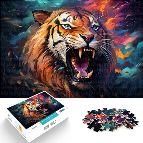 1000-teiliges Puzzle für Erwachsene Tiger Lernspiele Heimdekoration Puzzle 26 x 38 cm anspruchsvolles Spiel und Familienspiel 1000-teiliges Puzzle für Erwachsene Tiger Lernspiele Heimdekoration Puzzle 26 x 38 cm anspruchsvolles Spiel und Familienspiel von DLBHSG