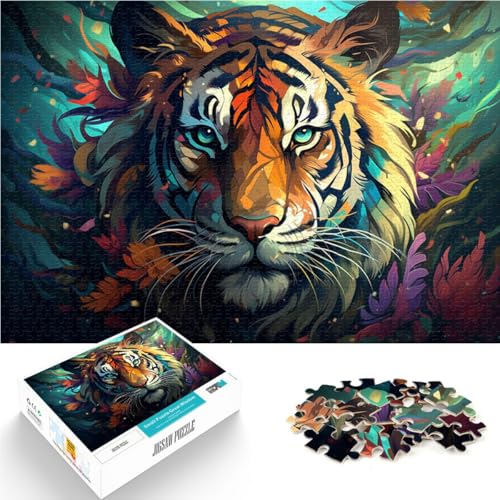 1000-teiliges Puzzle für Erwachsene Tiger-Spielzeug zum Stressabbau 50 x 75 cm. Helfen Sie dem Gehirn süchtig machende Spielzeuge zu trainieren und Geduld zu fördern. von DLBHSG