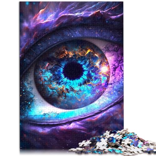 1000-teiliges Puzzle für Erwachsene Universum Drachenauge Spielzeug Denkspiel 26 x 38 cm Geschenke für Freunde und Familie ab 14 Jahren von DLBHSG