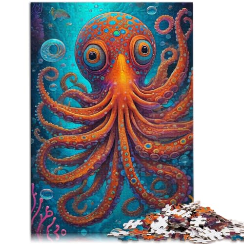 1000-teiliges Puzzle für Erwachsene Unterwasser-Oktopus Lernspielzeug 50 x 75 cm einzigartige Geburtstags- und Geschenkideen für 14-Jährige von DLBHSG