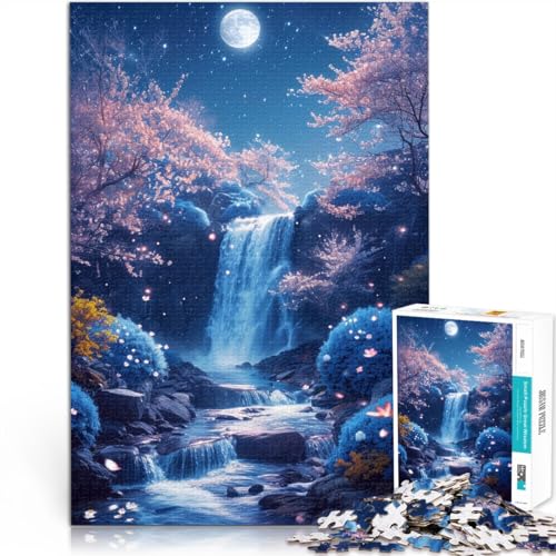 1000-teiliges Puzzle für Erwachsene Wasserfall in der Nähe des Mondes Quizspiel 50 x 75 cm Künstlersammlung Bildende Kunst für Teenager ab 14 Jahren 1000-teiliges Puzzle für Erwachsene Wasserfall in der Nähe des Mondes Quizspiel 50 x 75 cm Künstlersammlung Bildende Kunst für Teenager ab 14 Jahren von DLBHSG