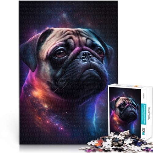 1000-teiliges Puzzle für Erwachsene Weltraum-Farb-Mops Denkspiel 26 x 38 cm ganze Familie für 14-Jährige 1000-teiliges Puzzle für Erwachsene Weltraum-Farb-Mops Denkspiel 26 x 38 cm ganze Familie für 14-Jährige von DLBHSG