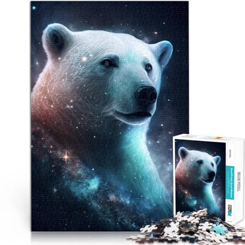 1000-teiliges Puzzle für Erwachsene Weltraum Galaxie Eisbär Lernspiele für Zuhause DIY-Spielzeug 50 x 75 cm einzigartige Geburtstags- und Geschenkideen 1000-teiliges Puzzle für Erwachsene Weltraum Galaxie Eisbär Lernspiele für Zuhause DIY-Spielzeug 50 x 75 cm einzigartige Geburtstags- und Geschenkideen von DLBHSG