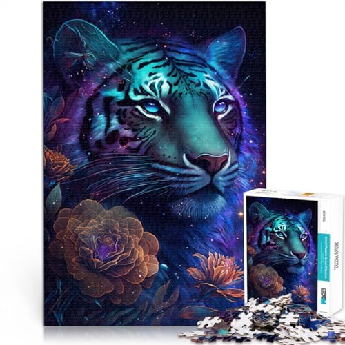1000-teiliges Puzzle für Erwachsene Weltraum Tiger Blumen Lernspiel Herausforderungsspielzeug 26 x 38 cm einzigartige Geburtstags- und Geschenkideen für Teenager ab 14 Jahren 1000-teiliges Puzzle für Erwachsene Weltraum Tiger Blumen Lernspiel Herausforderungsspielzeug 26 x 38 cm einzigartige Geburtstags- und Geschenkideen für Teenager ab 14 Jahren von DLBHSG