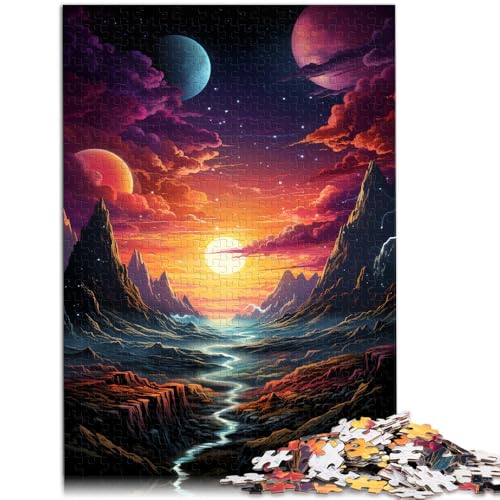 1000-teiliges Puzzle für Erwachsene Weltraum anspruchsvolles Spiel Puzzle 50 x 75 cm. Helfen Sie dem Gehirn süchtig machendes Spielzeug zu trainieren und Geduld zu fördern von DLBHSG
