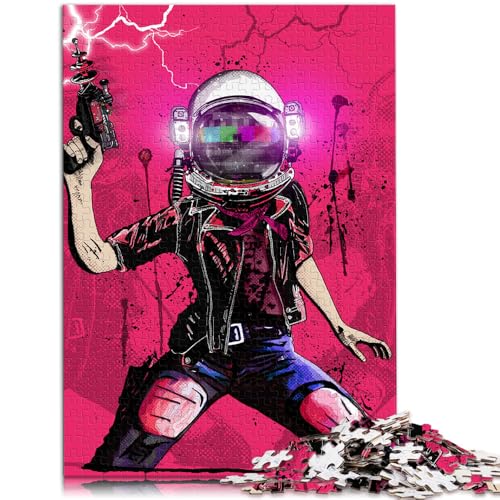 1000-teiliges Puzzle für Erwachsene Weltraummädchen Lernspiel Herausforderungsspielzeug 50 x 75 cm anspruchsvolles Spiel und Familienspiel für Teenager ab 14 Jahren von DLBHSG