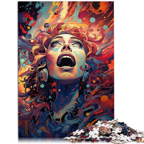 1000-teiliges Puzzle für Erwachsene Weltraummädchen pädagogisches Spielzeug zum Stressabbau 26 x 38 cm Stressabbau schwierige Herausforderung von DLBHSG