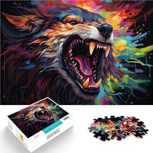 1000-teiliges Puzzle für Erwachsene Wolf 26 x 38 cm jedes Teil ist einzigartig – anspruchsvolles Familienspiel für Teenager ab 14 Jahren von DLBHSG