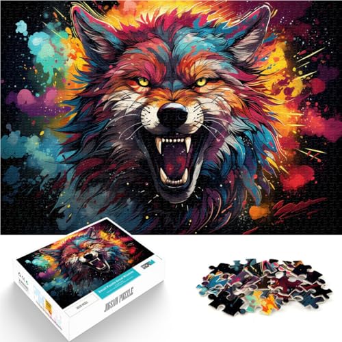 1000-teiliges Puzzle für Erwachsene Wolf-Quizspiel 50 x 75 cm Herausforderung für die Gehirnintelligenz süchtig machendes Spielzeug geeignet für Teenager ab 14 Jahren 1000-teiliges Puzzle für Erwachsene Wolf-Quizspiel 50 x 75 cm Herausforderung für die Gehirnintelligenz süchtig machendes Spielzeug geeignet für Teenager ab 14 Jahren von DLBHSG