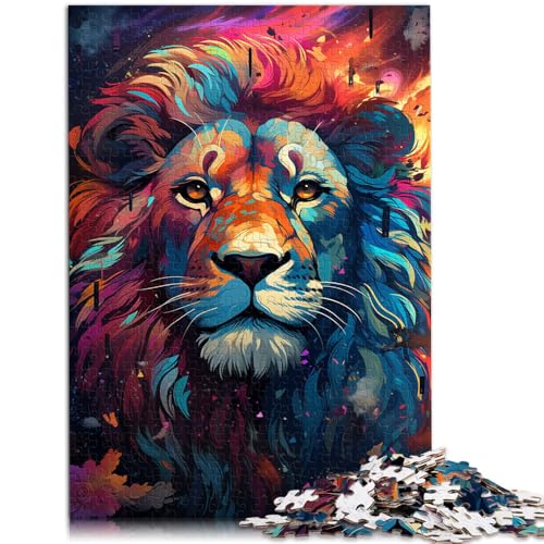 1000-teiliges Puzzle für Erwachsene Zeichnung eines Tierlöwen Puzzle für Lernspiele Herausforderungsspielzeug 26 x 38 cm Lernspiel für Geburtstag Weihnachten von DLBHSG