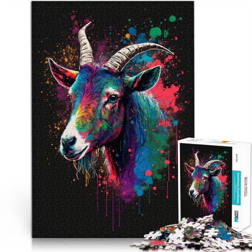 1000-teiliges Puzzle für Erwachsene Ziegen pädagogisches Spielzeug zum Stressabbau 26 x 38 cm Lernspiel für Geburtstag Weihnachten 1000-teiliges Puzzle für Erwachsene Ziegen pädagogisches Spielzeug zum Stressabbau 26 x 38 cm Lernspiel für Geburtstag Weihnachten von DLBHSG