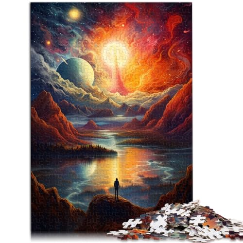 1000-teiliges Puzzle für Erwachsene abstrakte Sterne und Himmel anspruchsvolles Spiel Geschenke 26 x 38 cm anspruchsvolles Spiel und Familienspiel von DLBHSG