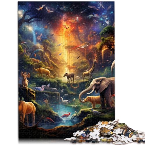1000-teiliges Puzzle für Erwachsene afrikanische Tiere lustige Spiele 26 x 38 cm anspruchsvolles Spiel und Familienspiel für Teenager ab 14 Jahren von DLBHSG