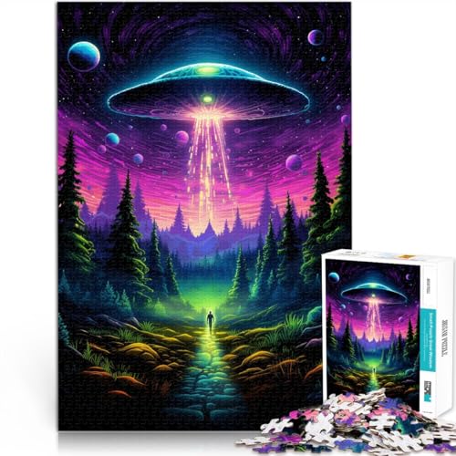 1000-teiliges Puzzle für Erwachsene außerirdisches Raumschiff Lernspiel Herausforderungsspielzeug 26 x 38 cm mit passendem Poster und Quizblatt für Teenager ab 14 Jahren 1000-teiliges Puzzle für Erwachsene außerirdisches Raumschiff Lernspiel Herausforderungsspielzeug 26 x 38 cm mit passendem Poster und Quizblatt für Teenager ab 14 Jahren von DLBHSG