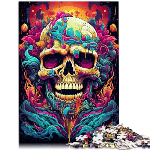 1000-teiliges Puzzle für Erwachsene bizarrer bunter Totenkopf Lernspielzeug 26 x 38 cm anspruchsvolles Spiel und Familienspiel 1000-teiliges Puzzle für Erwachsene bizarrer bunter Totenkopf Lernspielzeug 26 x 38 cm anspruchsvolles Spiel und Familienspiel von DLBHSG