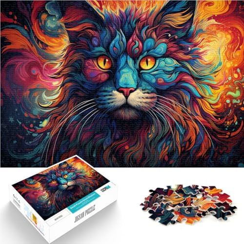 1000-teiliges Puzzle für Erwachsene bizarres Fantasy-Katzen-Quizspiel 50 x 75 cm einzigartige Heimdekoration und Geschenke für Teenager ab 14 Jahren 1000-teiliges Puzzle für Erwachsene bizarres Fantasy-Katzen-Quizspiel 50 x 75 cm einzigartige Heimdekoration und Geschenke für Teenager ab 14 Jahren von DLBHSG