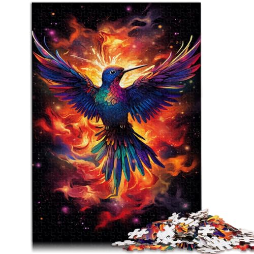1000-teiliges Puzzle für Erwachsene bunter Kolibri Lernspiele für Zuhause DIY-Spielzeug 26 x 38 cm ganze Familie von DLBHSG