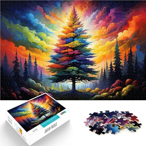 1000-teiliges Puzzle für Erwachsene buntes Baum-Quizspiel 26 x 38 cm ganze Familie für Teenager ab 14 Jahren 1000-teiliges Puzzle für Erwachsene buntes Baum-Quizspiel 26 x 38 cm ganze Familie für Teenager ab 14 Jahren von DLBHSG