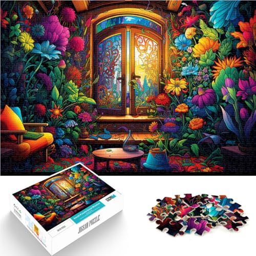1000-teiliges Puzzle für Erwachsene buntes Blumenhaus lustige Spiele für die ganze Familie 26 x 38 cm einzigartige Heimdekoration und Geschenke für Teenager ab 14 Jahren 1000-teiliges Puzzle für Erwachsene buntes Blumenhaus lustige Spiele für die ganze Familie 26 x 38 cm einzigartige Heimdekoration und Geschenke für Teenager ab 14 Jahren von DLBHSG