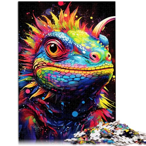 1000-teiliges Puzzle für Erwachsene buntes Eidechsen-Lernspielzeug 50 x 75 cm mit passendem Poster und Quizblatt für Teenager ab 14 Jahren 1000-teiliges Puzzle für Erwachsene buntes Eidechsen-Lernspielzeug 50 x 75 cm mit passendem Poster und Quizblatt für Teenager ab 14 Jahren von DLBHSG