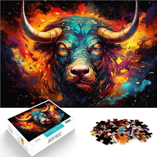 1000-teiliges Puzzle für Erwachsene buntes Kuh-Cartoon-Puzzle 26 x 38 cm anspruchsvolles Spiel und Familienspiel für Teenager ab 14 Jahren 1000-teiliges Puzzle für Erwachsene buntes Kuh-Cartoon-Puzzle 26 x 38 cm anspruchsvolles Spiel und Familienspiel für Teenager ab 14 Jahren von DLBHSG
