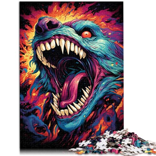 1000-teiliges Puzzle für Erwachsene buntes Tier Lernspiele Heimdekorationspuzzle 26 x 38 cm anspruchsvolles Spiel und Familienspiel von DLBHSG