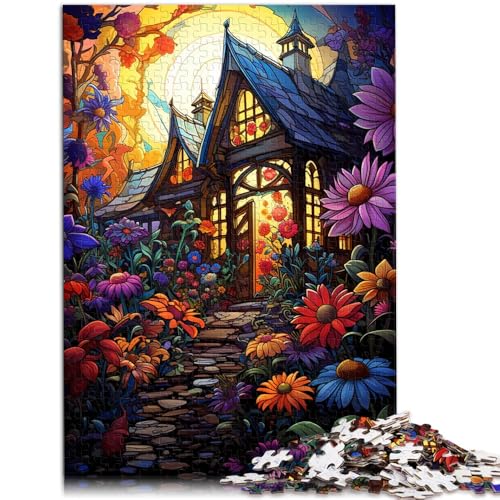 1000-teiliges Puzzle für Erwachsene das Blumenhaus Quizspiel 26 x 38 cm stärkt die Liebe zwischen Paaren für Teenager ab 14 Jahren von DLBHSG