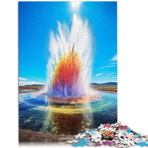 1000-teiliges Puzzle für Erwachsene der Geysir Lernpuzzle 50 x 75 cm Stressabbau Urlaub zu Hause Zeitvertreib für 14-Jährige von DLBHSG