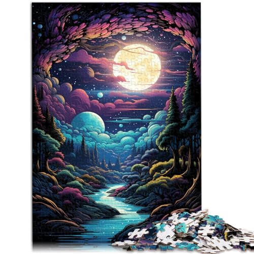1000-teiliges Puzzle für Erwachsene der geheimnisvolle Mond Spielzeug Lernspiele Stressabbau 26 x 38 cm geeignet als Schreibtischdekoration von DLBHSG