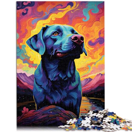 1000-teiliges Puzzle für Erwachsene farbenfroher Labrador Lernspielzeug 50 x 75 cm Geburtstagsgeschenk Geschenke Wandkunst 1000-teiliges Puzzle für Erwachsene farbenfroher Labrador Lernspielzeug 50 x 75 cm Geburtstagsgeschenk Geschenke Wandkunst von DLBHSG