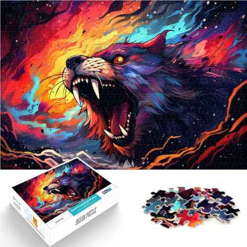 1000-teiliges Puzzle für Erwachsene farbenfrohes Alien-Gepard-Lernpuzzle 50 x 75 cm Geschenke für Freunde und Familie für Teenager ab 14 Jahren 1000-teiliges Puzzle für Erwachsene farbenfrohes Alien-Gepard-Lernpuzzle 50 x 75 cm Geschenke für Freunde und Familie für Teenager ab 14 Jahren von DLBHSG