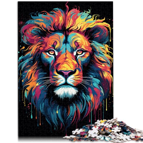 1000-teiliges Puzzle für Erwachsene farbenfrohes Fantasy-Löwen-Kunst-Denkspiel 26 x 38 cm tolles Geschenk für die ganze Familie ab 14 Jahren 1000-teiliges Puzzle für Erwachsene farbenfrohes Fantasy-Löwen-Kunst-Denkspiel 26 x 38 cm tolles Geschenk für die ganze Familie ab 14 Jahren von DLBHSG