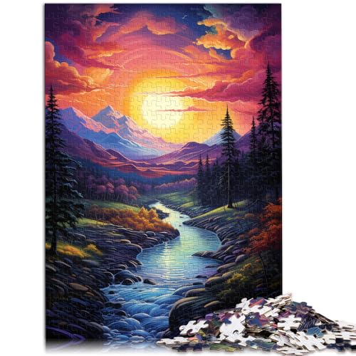 1000-teiliges Puzzle für Erwachsene farbenfrohes Fantasy-Sonnenuntergangskunst-Puzzle Lernspiele 26 x 38 cm anspruchsvolles Spiel und Familienspiel für Kinder ab 14 Jahren 1000-teiliges Puzzle für Erwachsene farbenfrohes Fantasy-Sonnenuntergangskunst-Puzzle Lernspiele 26 x 38 cm anspruchsvolles Spiel und Familienspiel für Kinder ab 14 Jahren von DLBHSG