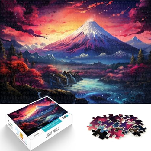 1000-teiliges Puzzle für Erwachsene farbenfrohes Mount Fuji-Puzzle für Lernspiele Herausforderungsspielzeug 26 x 38 cm einzigartige Geburtstags- und Geschenkideen 1000-teiliges Puzzle für Erwachsene farbenfrohes Mount Fuji-Puzzle für Lernspiele Herausforderungsspielzeug 26 x 38 cm einzigartige Geburtstags- und Geschenkideen von DLBHSG