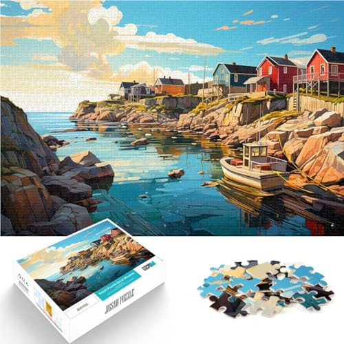1000-teiliges Puzzle für Erwachsene farbenfrohes Quizspiel zur schwedischen Westküste 50 x 75 cm geeignet als Schreibtischdekoration für Teenager ab 14 Jahren 1000-teiliges Puzzle für Erwachsene farbenfrohes Quizspiel zur schwedischen Westküste 50 x 75 cm geeignet als Schreibtischdekoration für Teenager ab 14 Jahren von DLBHSG