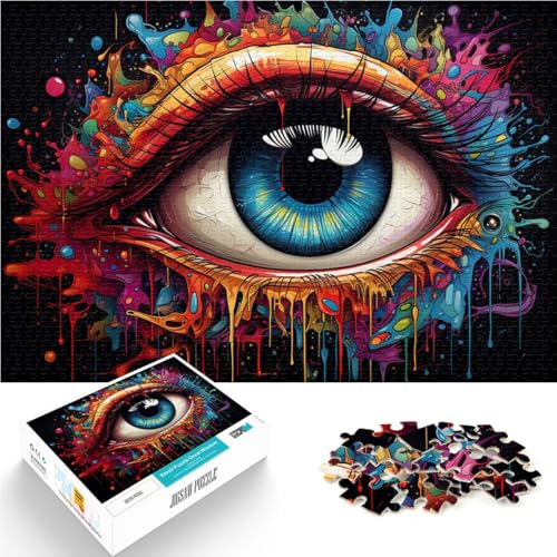 1000-teiliges Puzzle für Erwachsene farbige Fantasieaugen pädagogisches Spielzeug zum Stressabbau 26 x 38 cm Lernspiel für Geburtstag Weihnachten 1000-teiliges Puzzle für Erwachsene farbige Fantasieaugen pädagogisches Spielzeug zum Stressabbau 26 x 38 cm Lernspiel für Geburtstag Weihnachten von DLBHSG
