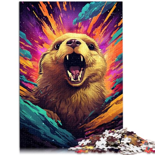 1000-teiliges Puzzle für Erwachsene farbiges Murmeltier-Quizspiel 26 x 38 cm Geschenke für Freunde und Familie für Teenager ab 14 Jahren 1000-teiliges Puzzle für Erwachsene farbiges Murmeltier-Quizspiel 26 x 38 cm Geschenke für Freunde und Familie für Teenager ab 14 Jahren von DLBHSG