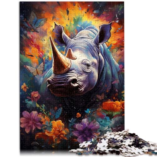 1000-teiliges Puzzle für Erwachsene galaktisches Nashorn Lernspiele 50 x 75 cm anspruchsvolles Spiel und Familienspiel für Teenager ab 14 Jahren von DLBHSG